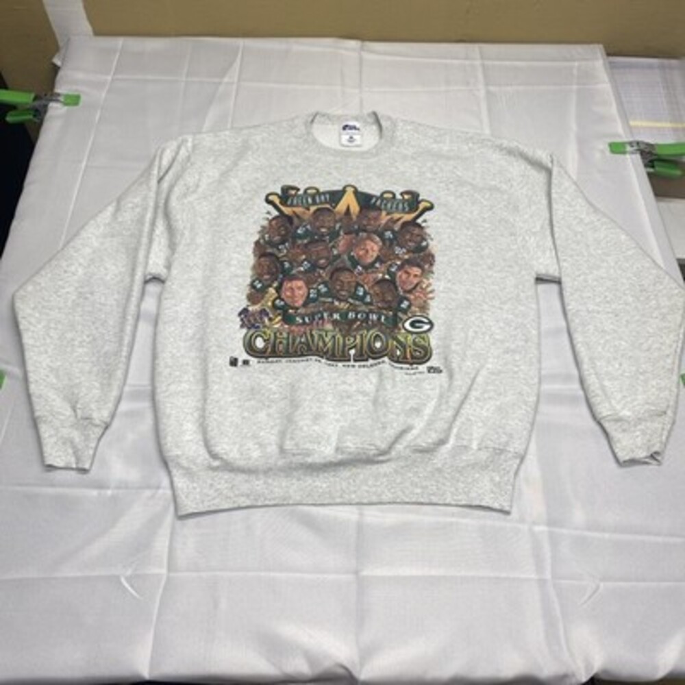 Vintage 1997 Green Bay Packers Super Bowl XXXI Champions Crewneck! Size XL